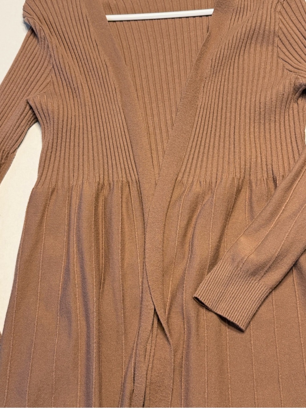 Vila Milano Blush Ribbed Open-Front Cardigan